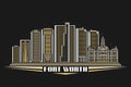 Vector illustration of Fort Worth Royalty Free Stock Photo