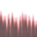 Vector illustration with four halftone patterns. vector background.