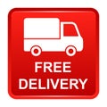 Free delivery button Royalty Free Stock Photo