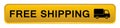 Free shipping button Royalty Free Stock Photo