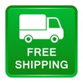 Free shipping button Royalty Free Stock Photo