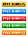 Free shipping button Royalty Free Stock Photo