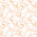 fresh orange pumpkin halloween repeat seamless pattern doodle cartoon style wallpaper