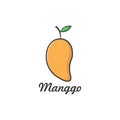 vector illustration fruit mango icon flat design