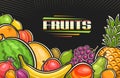 Vector illustration of Fruits Royalty Free Stock Photo