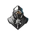 Scary Assassin face mascot design with vector file