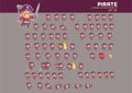 Pirate Cartoon Game Character Animation Sprite