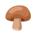 Vector illustration of a funny mushroom in cartoon style