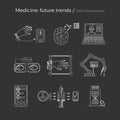 Vector illustration of future medicine trends