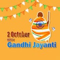 Vector illustration for Gandhi Jayanti