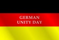 Vector illustration for German unity day.