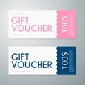 Vector illustration gift voucher template