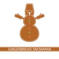 Gingerbread Christmas Snowman