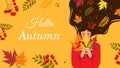 Welcome banner Hello Autumn
