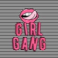 Vector illustration of girl gang stylish patch