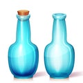 Vector illustration of glass flask