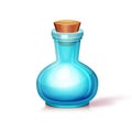 Vector illustration of glass flask Royalty Free Stock Photo