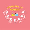 Vector Illustration of Global Parents Day design