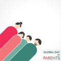 Vector Illustration of Global Parents Day design