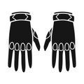 Vector design of gloves and dive logo. Web element of gloves and waterproof stock symbol for web.