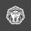 Vector illustration of goddess Durga. Culture and relidion symbolof India. Royalty Free Stock Photo