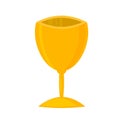 Vector illustration of gold shiny trophy