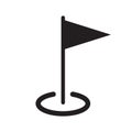 Vector illustration of a Golf Course Hole icon