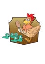 Vector illustration graphic cartoon Chicken