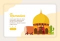 Vector illustration graphic ui/ux ramadhan design