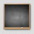 Vector illustration of gray square chalkboard