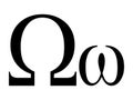 Greek alphabet letter Omega Royalty Free Stock Photo