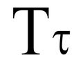 Greek alphabet letter Tau