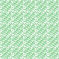 Vector illustration of a green pattern with spiral stars and circles on a white background