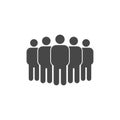 Vector group of people icon
