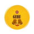 Vector Illustration for Guru Purnima Celebration da Royalty Free Stock Photo
