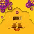 Vector Illustration for Guru Purnima Celebration da Royalty Free Stock Photo