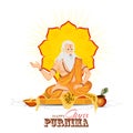 Vector Illustration for Guru Purnima Celebration da Royalty Free Stock Photo