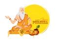 Vector Illustration for Guru Purnima Celebration da Royalty Free Stock Photo