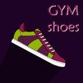 Vector illustration of gym shoes.