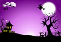 Halloween silhouette background