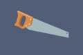 Vector Illustration of a Handsaw Isolated