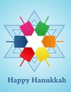 Vector illustration of Hanukkah