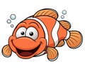 Happy Clownfish Cartoon