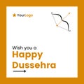 Happy Dussehra Banner Design