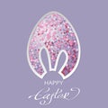 Vector illustration of Happy Easter greeting card Royalty Free Stock Photo