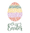 Vector illustration of Happy Easter text