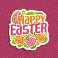 Vector illustration on happy Easter theme