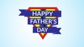 Vector illustration of happy father`s day. super hero Royalty Free Stock Photo