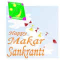 Vector illustration of Happy Makar Sankrant festival of India