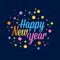 Happy New Year Background Polkadots Royalty Free Stock Photo